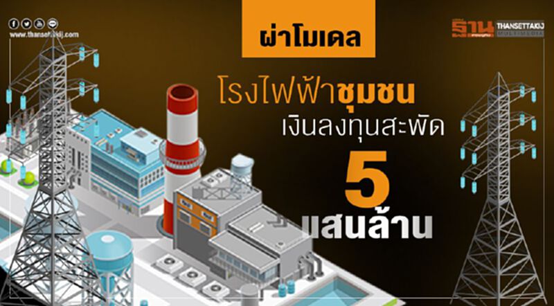 ผ่าโมเดลโรงไฟฟ้าชุมชน เงินลงทุนสะพัด 5 แสนล. ผ่าโมเดลโรงไฟฟ้าชุมชน เงินลงทุนสะพัด 5 แสนล.