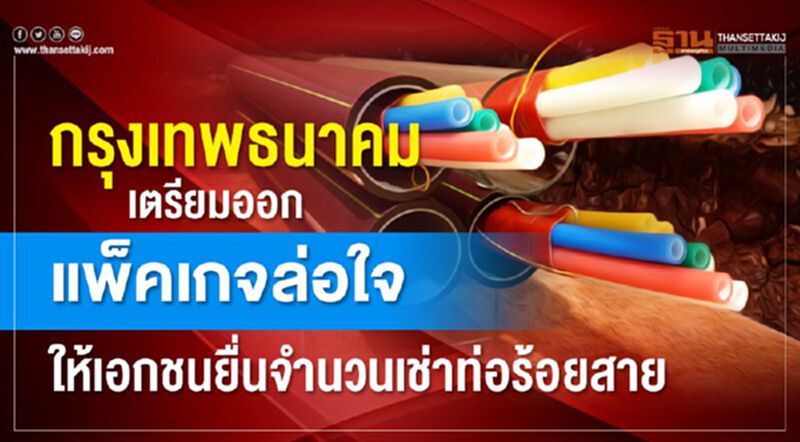 กรุงเทพธนาคม เตรียมออกแพ็คเกจ เช่าท่อร้อยสาย กรุงเทพธนาคม เตรียมออกแพ็คเกจ เช่าท่อร้อยสาย