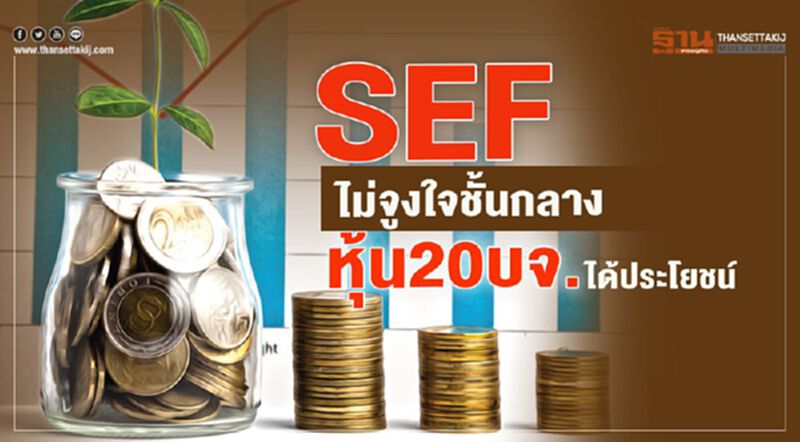 SEF ไม่จูงใจ ชั้นกลาง หุ้น20บจ. ได้ประโยชน์ SEF ไม่จูงใจ ชั้นกลาง หุ้น20บจ. ได้ประโยชน์
