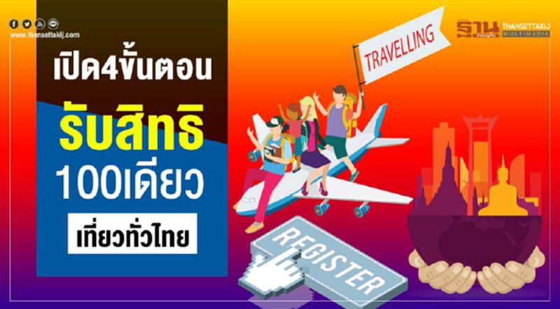 เปิด 4 ขั้นตอนรับสิทธิ 100 เดียวเที่ยวทั่วไทย เปิด 4 ขั้นตอนรับสิทธิ 100 เดียวเที่ยวทั่วไทย