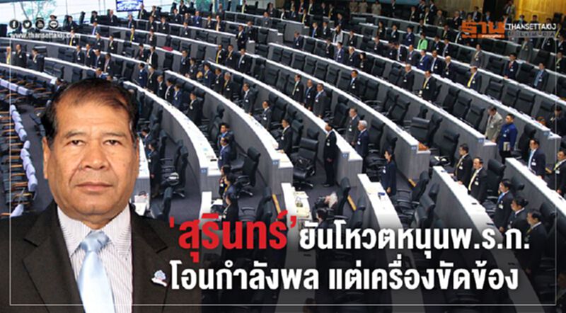 'สุรินทร์”ยันโหวตหนุนพ.ร.ก.โอนกำลังพล แต่เครื่องขัดข้อง 'สุรินทร์”ยันโหวตหนุนพ.ร.ก.โอนกำลังพล แต่เครื่องขัดข้อง