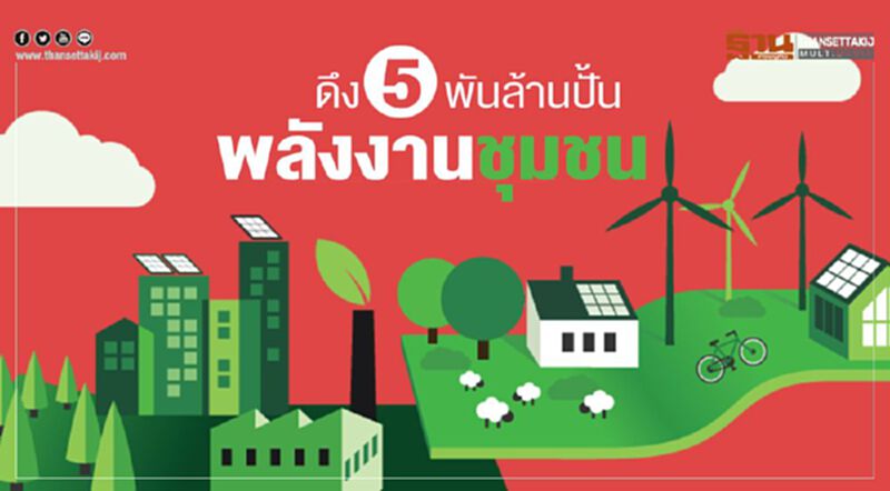 ดึง5พันล้านปั้น พลังงานชุมชน ดึง5พันล้านปั้น พลังงานชุมชน