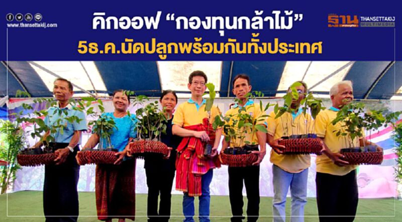 คิกออฟ "กองทุนกล้าไม้" 5ธ.ค.นัดปลูกพร้อมกันทั้งประเทศ คิกออฟ "กองทุนกล้าไม้" 5ธ.ค.นัดปลูกพร้อมกันทั้งประเทศ