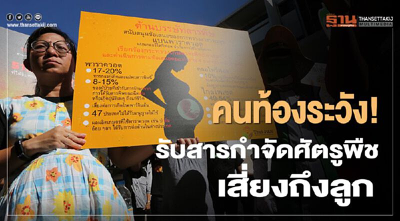 คนท้อง ระวัง! รับสารกำจัดศัตรูพืช เสี่ยงถึงลูก คนท้อง ระวัง! รับสารกำจัดศัตรูพืช เสี่ยงถึงลูก