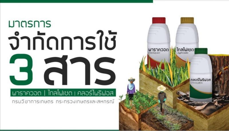 "เฉลิมชัย" พร้อมมาตรการรับมือ "แบน"หรือไม่ "แบน" 3 สารพิษ