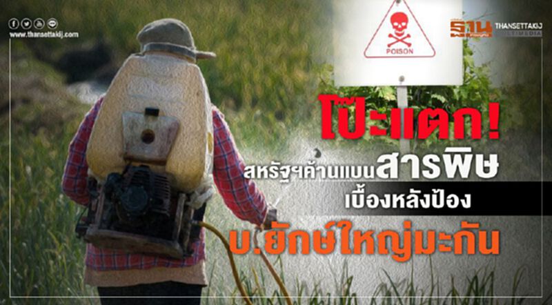 โป๊ะแตก! สหรัฐค้านแบนสารพิษ เบื้องหลังป้องบ.ยักษ์ใหญ่มะกัน โป๊ะแตก! สหรัฐค้านแบนสารพิษ เบื้องหลังป้องบ.ยักษ์ใหญ่มะกัน