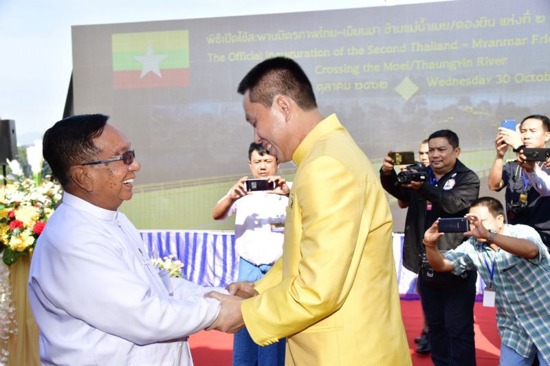  ไทย-เมียนมาเปิดใช้"สะพานข้ามเมย2" ดันค้าชายแดนแม่สอดแตะแสนล้าน     