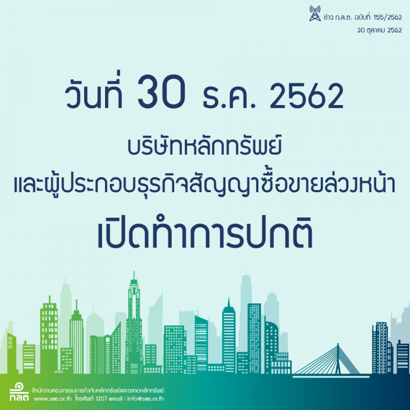 เคาะแล้ว 30ธ.ค. ธนาคาร ทำการตามปกติ