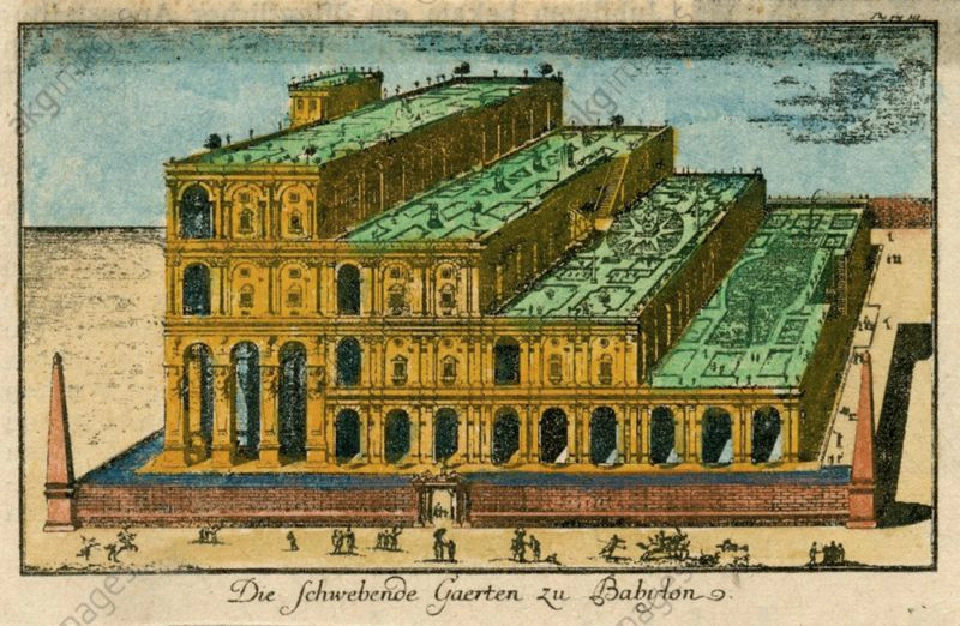 รูปจินตภาพของสวนลอยแห่งบาบิโลน