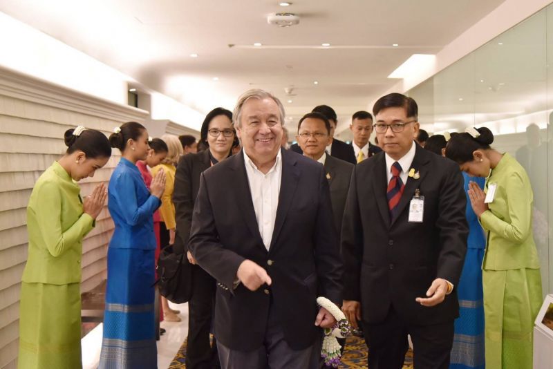 เลขายูเอ็นถึงไทย เตรียมทวิภาคีกับ "บิ๊กตู่"