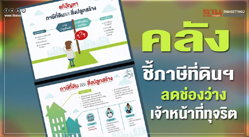 คลัง ชี้ ภาษีที่ดินฯลดช่องว่างเจ้าหน้าที่ทุจริต คลัง ชี้ ภาษีที่ดินฯลดช่องว่างเจ้าหน้าที่ทุจริต