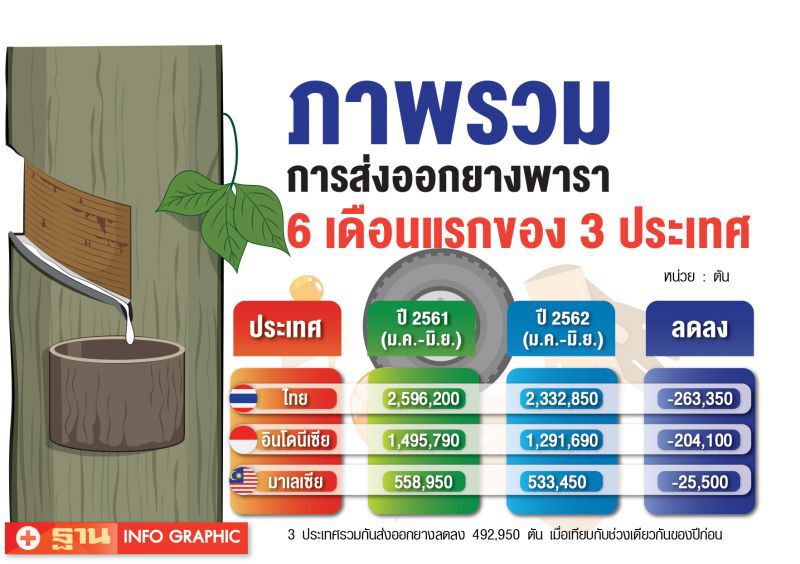 3 ชาติคู่แข่งใหม่มาแรงแย่งตลาดยางโลก