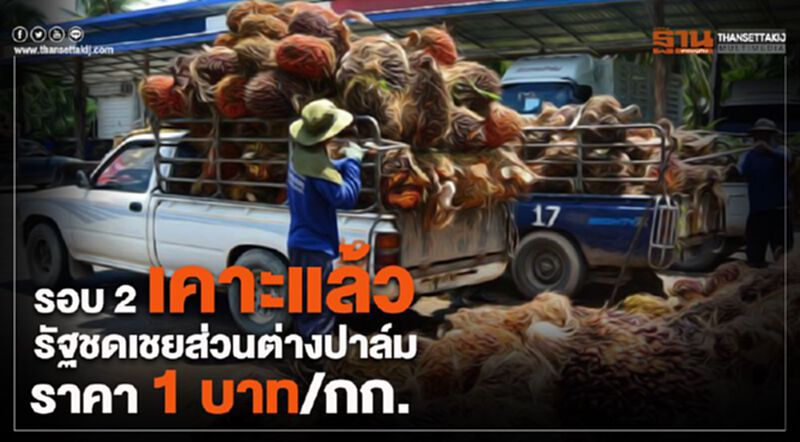 รอบ2 เคาะแล้วรัฐชดเชยส่วนต่างปาล์ม ราคา 1 บาท/กก. รอบ2 เคาะแล้วรัฐชดเชยส่วนต่างปาล์ม ราคา 1 บาท/กก.