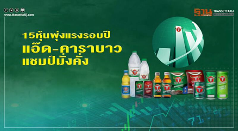15 หุ้นพุ่งแรงรอบปี แอ๊ด-คาราบาว แชมป์มั่งคั่ง 15 หุ้นพุ่งแรงรอบปี แอ๊ด-คาราบาว แชมป์มั่งคั่ง