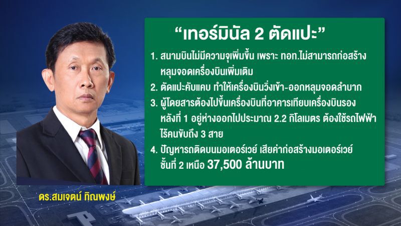 ‘เทอร์มินัล 2’ เผือกร้อนในมือ ‘ศักดิ์สยาม’