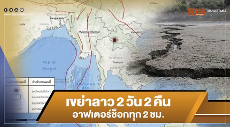 แผ่นดินไหวลาวยังไม่หยุด อาฟเตอร์ช็อกมากกว่า 97 ครั้ง แผ่นดินไหวลาวยังไม่หยุด อาฟเตอร์ช็อกมากกว่า 97 ครั้ง