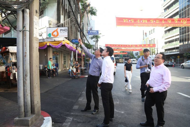 กสทช.จัดระเบียบสายสื่อสารบนถนนเยาวราช