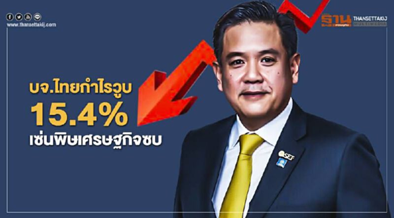 บจ.ไทยกำไรวูบ 15.4% เซ่นพิษเศรษฐกิจซบ บจ.ไทยกำไรวูบ 15.4% เซ่นพิษเศรษฐกิจซบ