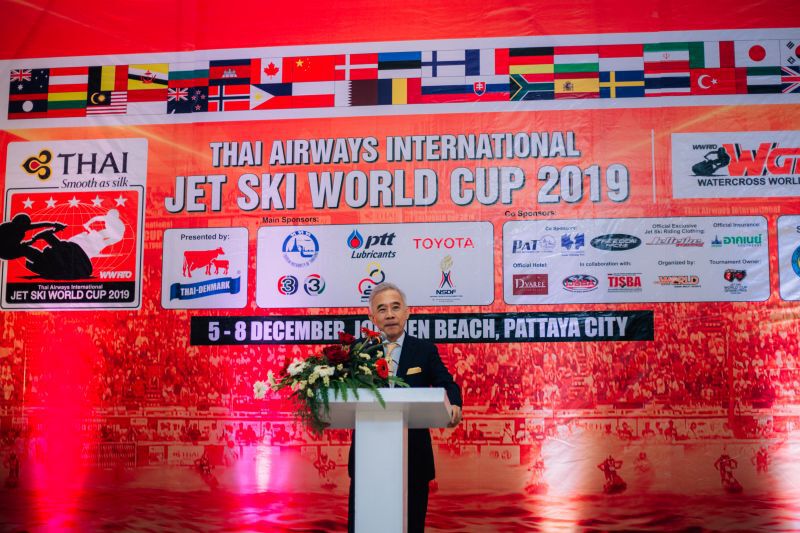 สุวัจน์ เปิดงาน THAI AIRWAYS INTERNATIONAL JET SKI  WORLD CUP 2019