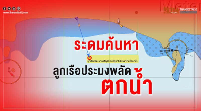 ระดมค้นหาลูกเรือประมงพลัดตกน้ำ ระดมค้นหาลูกเรือประมงพลัดตกน้ำ