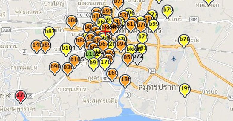  "มหาชัย"เผชิญPM2.5สูงสุดอย่างต่อเนื่อง