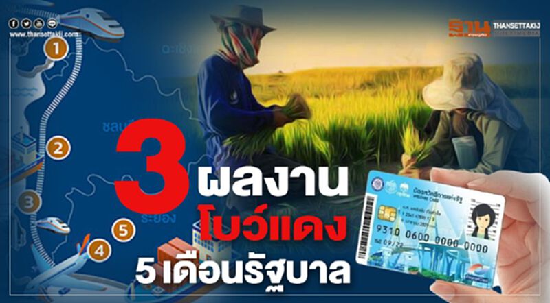 โชว์ 3 ผลงานโบว์แดง ครม.ประยุทธ์ 2 โชว์ 3 ผลงานโบว์แดง ครม.ประยุทธ์ 2