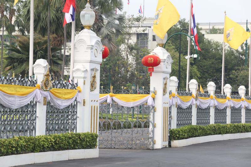 ทำเนียบประดับโคมจีน เสริมสิริมงคล รับเทศกาลตรุษจีน