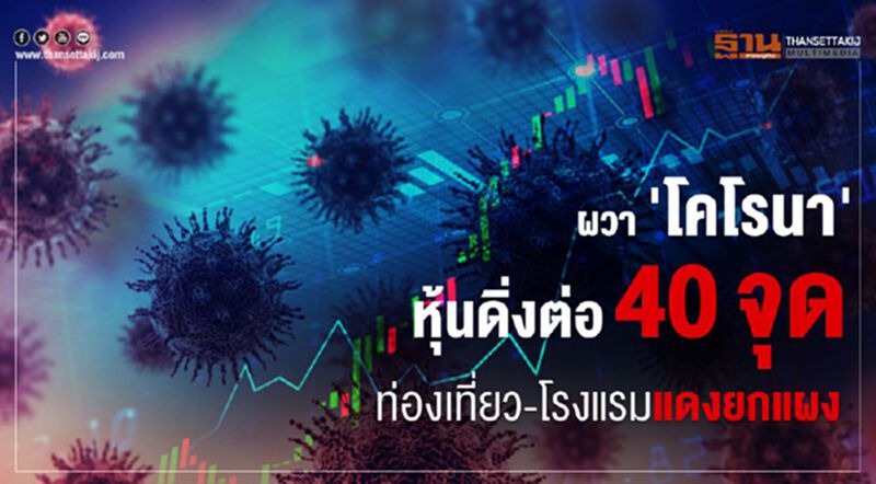 ผวา 'โคโรนา' หุ้นดิ่งต่อ 40 จุด ท่องเที่ยว-โรงแรมแดงยกแผง ผวา 'โคโรนา' หุ้นดิ่งต่อ 40 จุด ท่องเที่ยว-โรงแรมแดงยกแผง