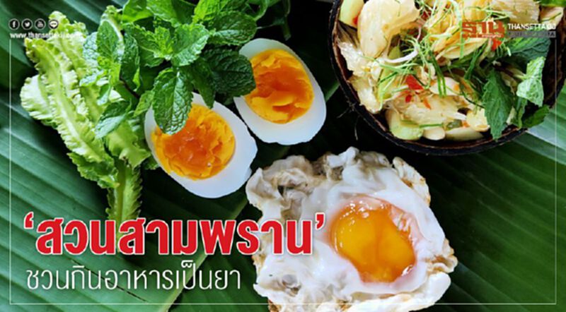 ‘สวนสามพราน’ ชวนกินอาหารเป็นยา ‘สวนสามพราน’ ชวนกินอาหารเป็นยา