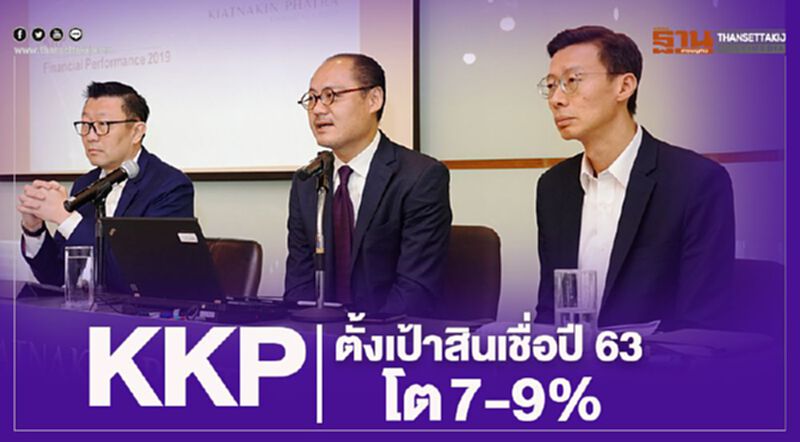 KKP ตั้งเป้าสินเชื่อปี 63 โต 7-9% KKP ตั้งเป้าสินเชื่อปี 63 โต 7-9%