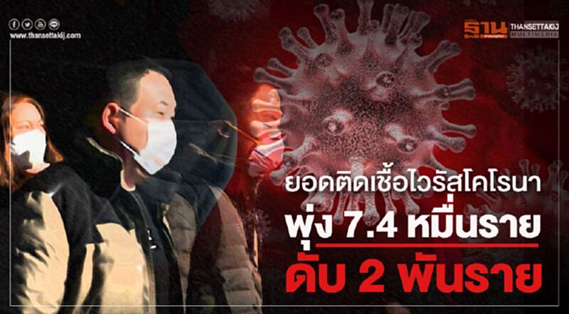 ยอดติดเชื้อไวรัสโคโรนาพุ่ง 7.4 หมื่นราย ดับ 2 พันราย ยอดติดเชื้อไวรัสโคโรนาพุ่ง 7.4 หมื่นราย ดับ 2 พันราย