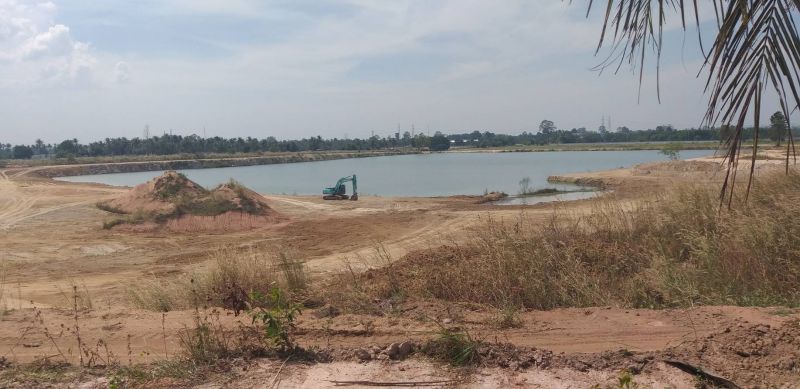 แหล่งนำ้แห่งหนึ่งของชาวบ้านในอำเภอศรีราชา จังหวัดชลบุรี
