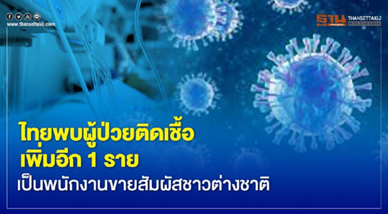 ไทยพบผู้ป่วยติดเชื้อเพิ่มอีก 1 ราย เป็นพนักงานขายสัมผัสชาวต่างชาติ ไทยพบผู้ป่วยติดเชื้อเพิ่มอีก 1 ราย เป็นพนักงานขายสัมผัสชาวต่างชาติ