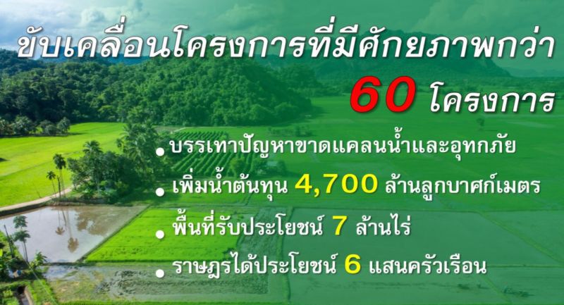 มอบนโยบายจัดการภัยแล้ง-เก็บน้ำฤดูฝนปี63
