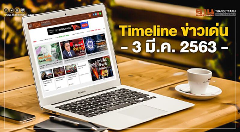 Timeline ข่าวเด่น 3 มีนาคม 63 ครม.ถกกู้วิกฤติ “โคโรนา-หน้ากากอนามัย” Timeline ข่าวเด่น 3 มีนาคม 63 ครม.ถกกู้วิกฤติ “โคโรนา-หน้ากากอนามัย”