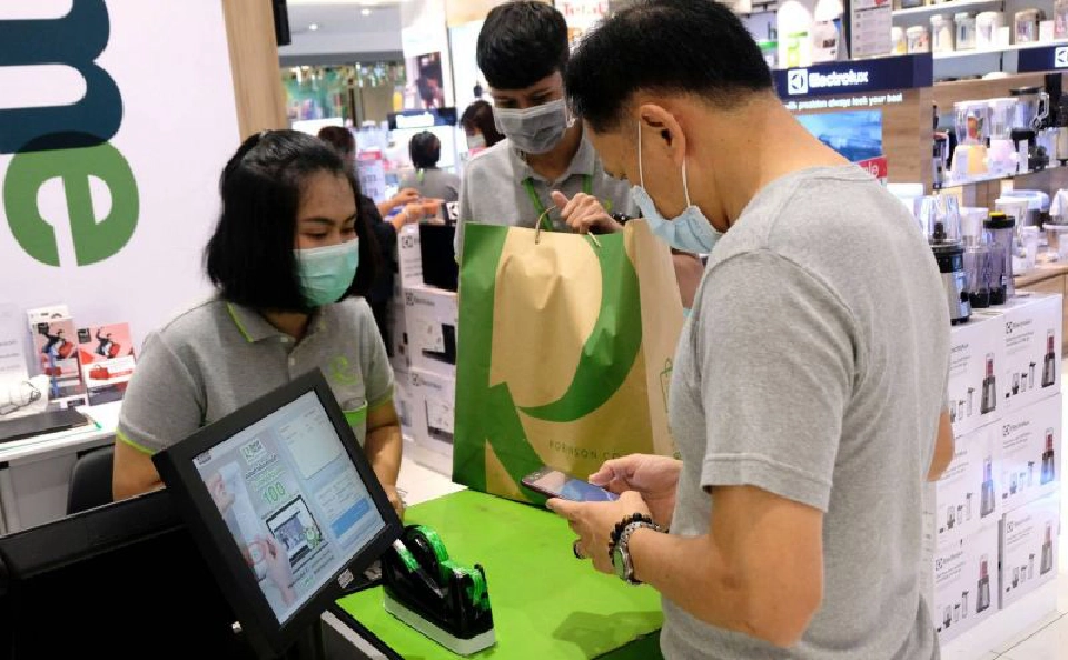 โรบินสันชูกลยุทธ์ Contactless Payment ลดสัมผัสเงินสด-บัตรเครดิตห่างไกลโคโรนา
