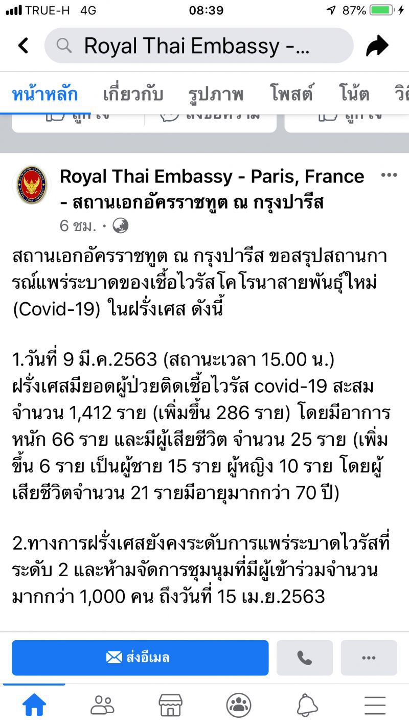 “ฝรั่งเศส”พบ รมต.-ส.ส.ติดเชื้อโคโรนา