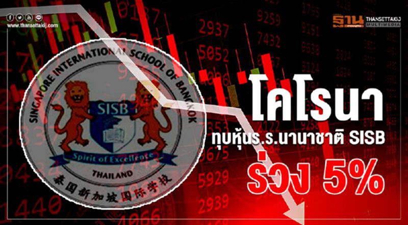 โคโรนาทุบหุ้นร.ร.นานาชาติ SISB ร่วง 5% โคโรนาทุบหุ้นร.ร.นานาชาติ SISB ร่วง 5%