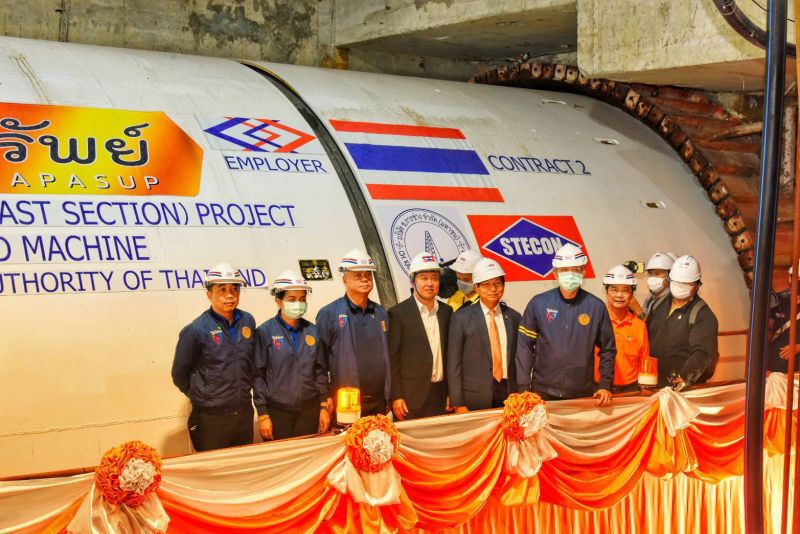 ลุยเจาะอุโมงค์ตัวที่ 4 สีส้มตะวันออกคาดเดินรถปี 67