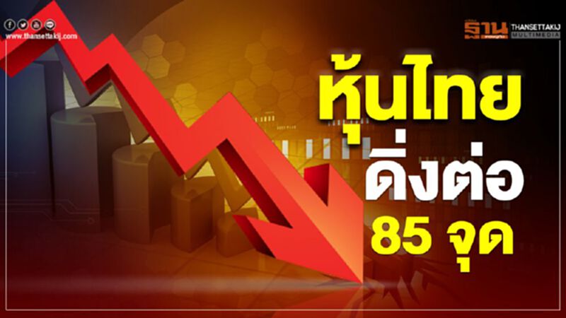 หุ้นไทยดิ่งต่อ 85 จุด หุ้นไทยดิ่งต่อ 85 จุด