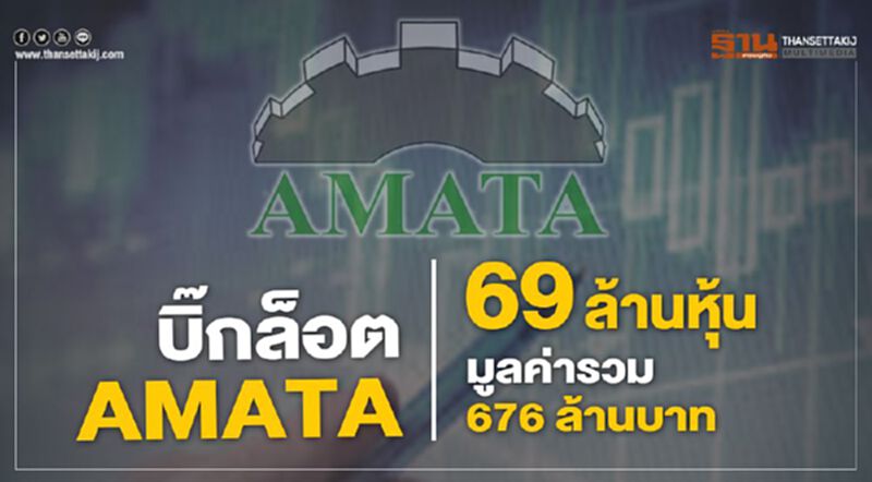 บิ๊กล็อต AMATA 69 ล้านหุ้น มูลค่ารวม 676 ล้านบาท บิ๊กล็อต AMATA 69 ล้านหุ้น มูลค่ารวม 676 ล้านบาท