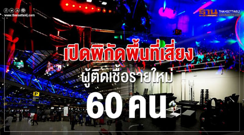 สธ.เปิดพิกัดพื้นที่เสี่ยงผู้ติดเชื้อรายใหม่60คน สธ.เปิดพิกัดพื้นที่เสี่ยงผู้ติดเชื้อรายใหม่60คน