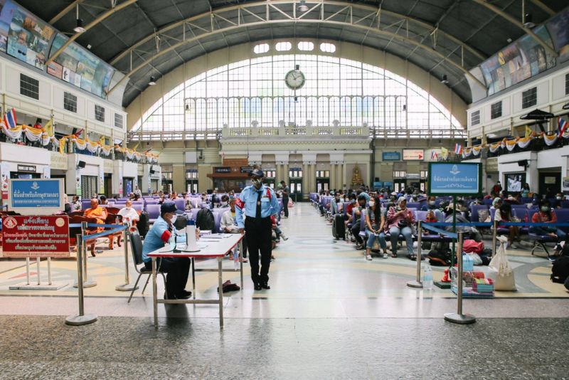 รฟท.คุมเข้มมาตรการรับมือโคโรนา