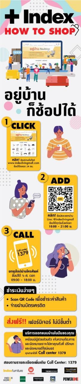 "อินเด็กซ์ ลิฟวิ่งมอลล์" ชูช้อปออนไลน์รับฟรีประกันภัย COVID-19 กับแคมเปญ Index ช้อป เจอ จ่าย! 