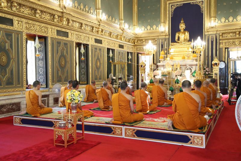 บรรยากาศ"สวดมนต์"เพิ่มพลังใจ ปัดเป่าโควิด-19