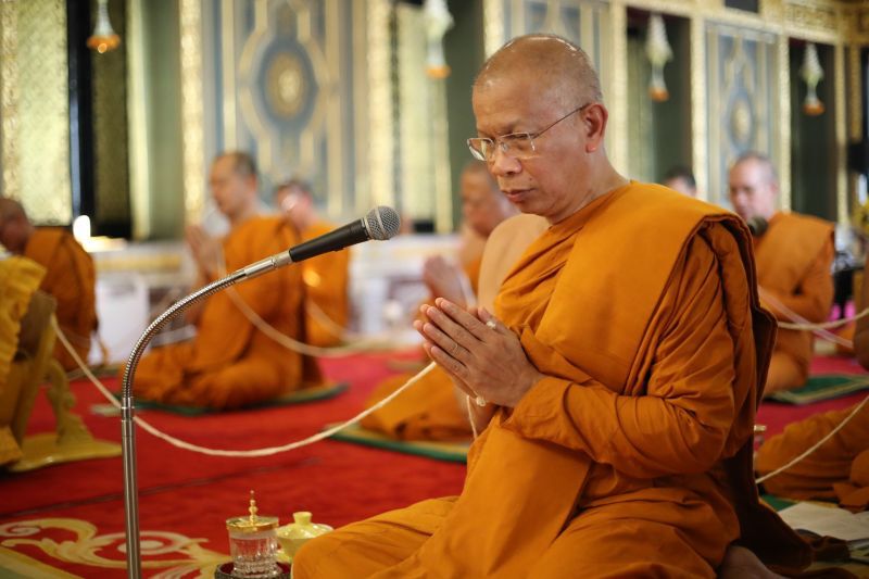 บรรยากาศ"สวดมนต์"เพิ่มพลังใจ ปัดเป่าโควิด-19
