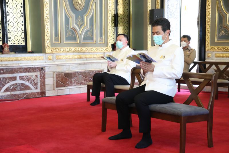 บรรยากาศ"สวดมนต์"เพิ่มพลังใจ ปัดเป่าโควิด-19