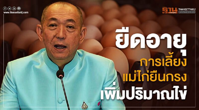 ยืดอายุการเลี้ยงแม่ไก่ยืนกรง เพิ่มปริมาณไข่ ยืดอายุการเลี้ยงแม่ไก่ยืนกรง เพิ่มปริมาณไข่