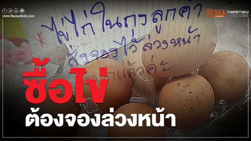 ซื้อไข่ไก่ต้องจองล่วงหน้า ซื้อไข่ไก่ต้องจองล่วงหน้า