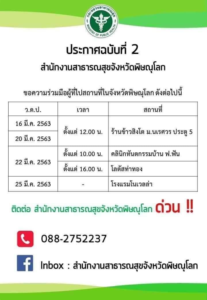 รายงานตัวด่วน พิษณุโลกตามหาตัวผู้ไป4สถานที่